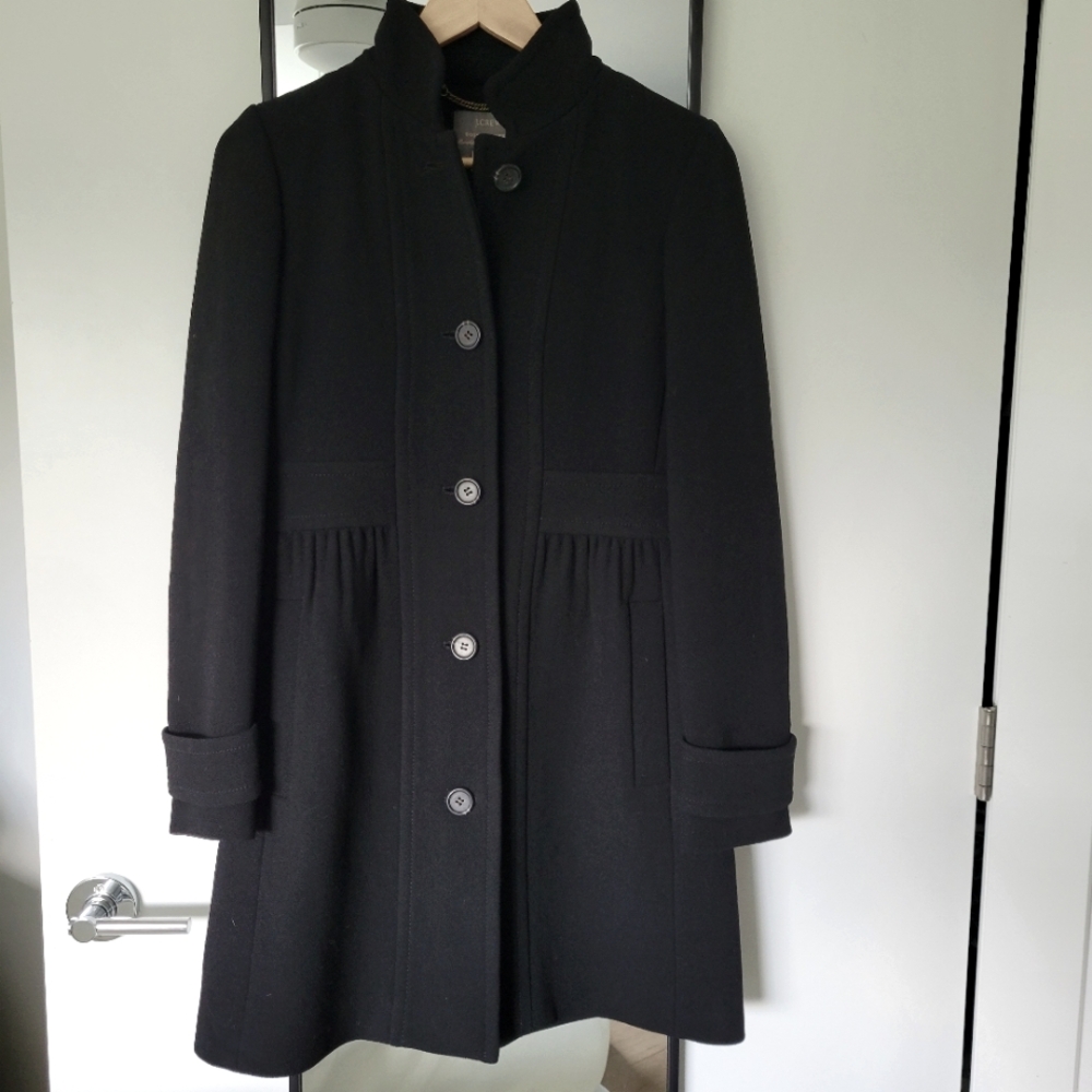 J. CREW Colette Double Cloth Wool Coat.